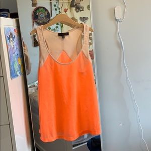 Bright Orange and Peach sports top